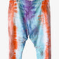 Large Rainbow Tie Dyed Capri Pants