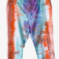Large Rainbow Tie Dyed Capri Pants