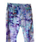 Large Purple Upcycled Tie Dyed Jeans