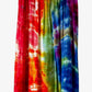 Large Long Upcycled Rainbow Scrunch Dyed Skirt