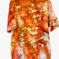 Orange Kirkland Upcycled Adult Extra Large Upcycled Ice Dye T-Shirt