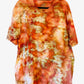 Orange Kirkland Upcycled Adult Extra Large Upcycled Ice Dye T-Shirt