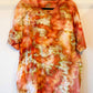 Orange Kirkland Upcycled Adult Extra Large Upcycled Ice Dye T-Shirt