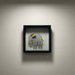 Embroidered Pride Elephant Framed Wall Art