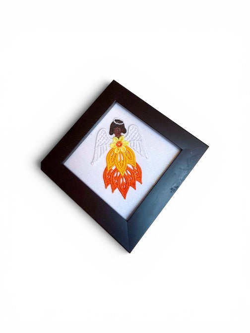 Serenity Embroidered Framed Wall Art