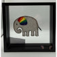 Embroidered Pride Elephant Framed Wall Art