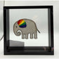 Embroidered Pride Elephant Framed Wall Art
