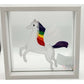 Pride Horse Embroidered Framed Wall Art