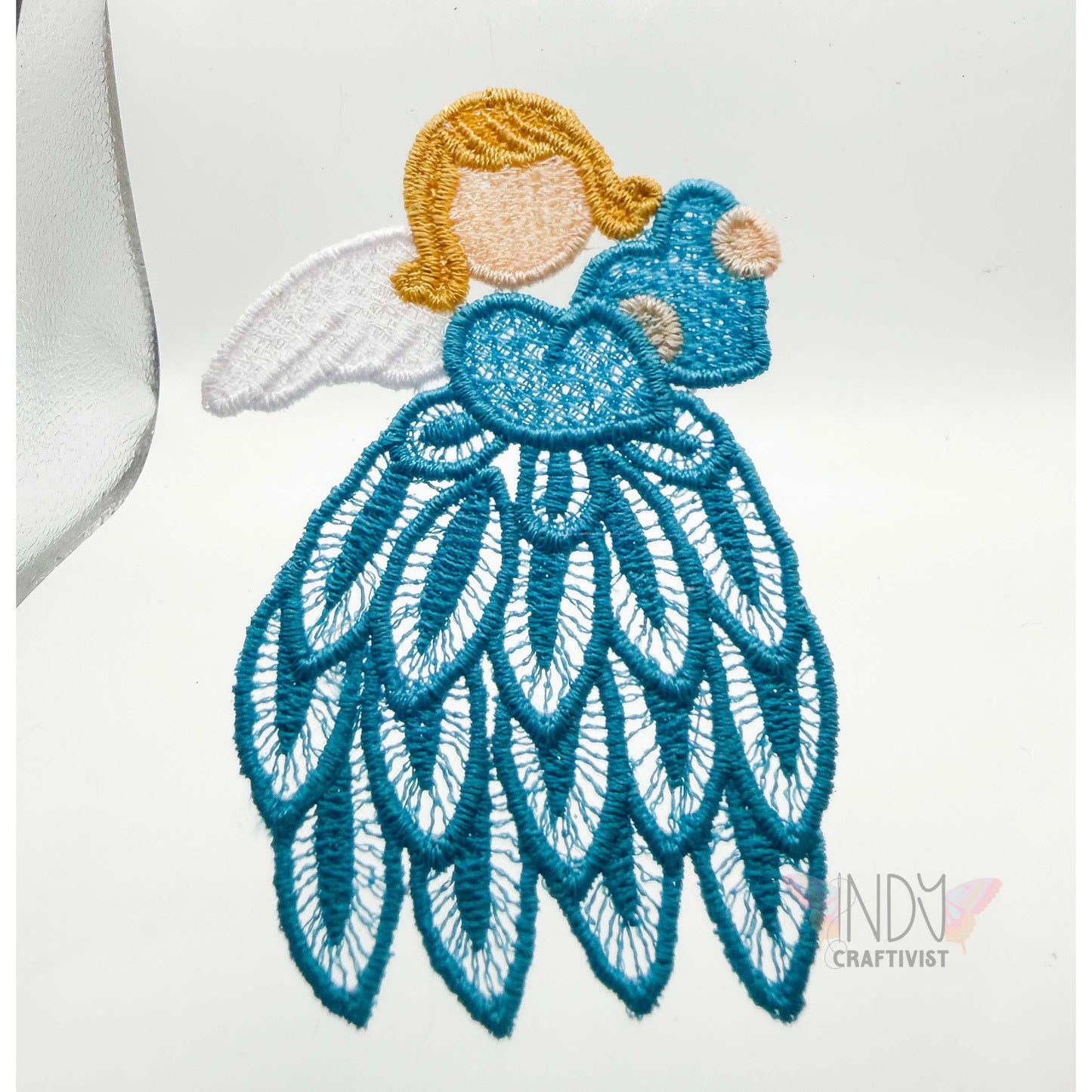 Loved Much Teal Embroidered Framed Wall Art
