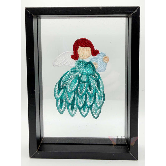 Loved Much Auburn Embroidered Framed Wall Art