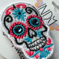 Sugar Skull Freestanding Lace Embroidered Hair Clip