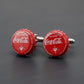 Coke Soda Bottle Cap Cuff Links