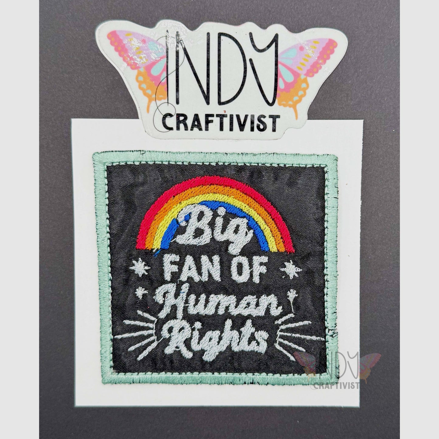 Made-To-Order Big Fan Of Human Rights Upcycled Patch