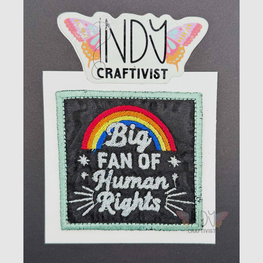 Made-To-Order Big Fan Of Human Rights Upcycled Patch
