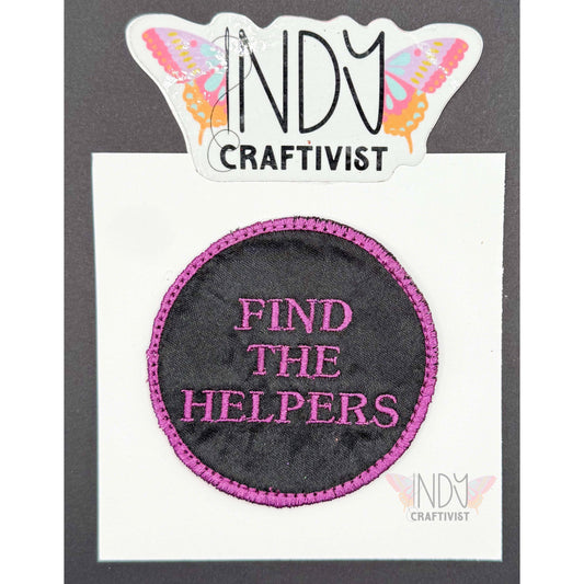 Find The Helpers Upcycled Patch