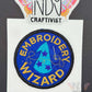 Made-To-Order Embroidery Wizard Upcycled Patch