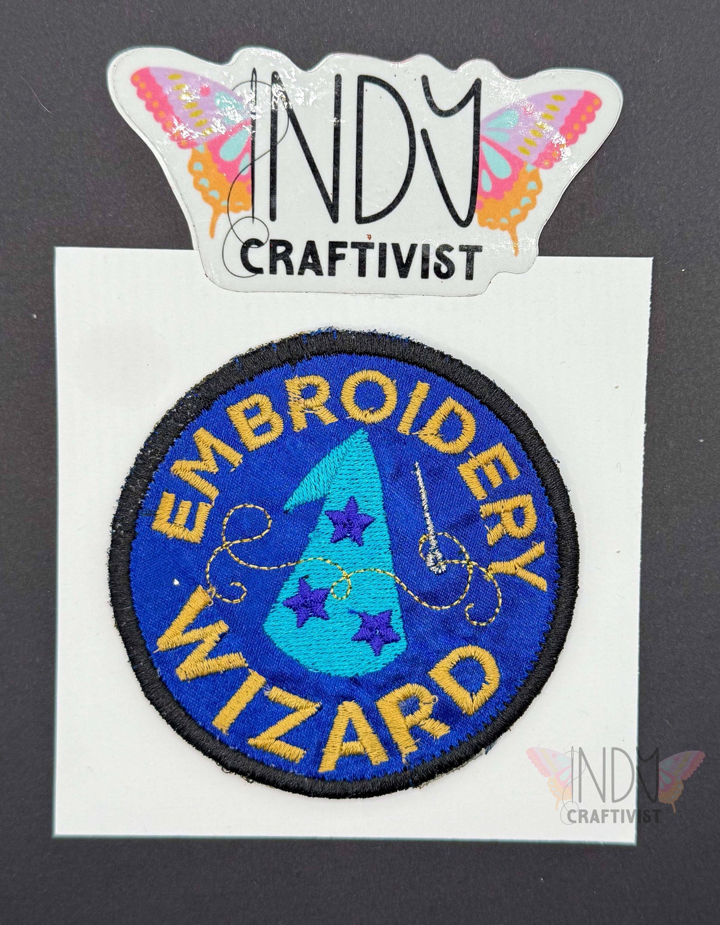 Made-To-Order Embroidery Wizard Upcycled Patch