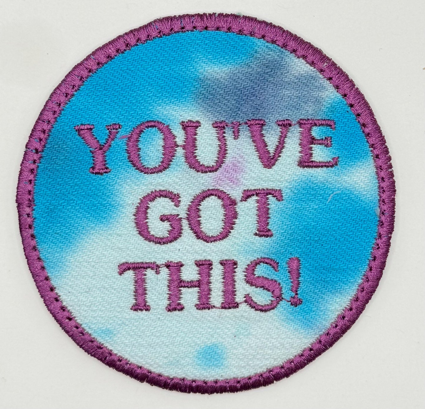 Blue You've Got This Upcycled Patch