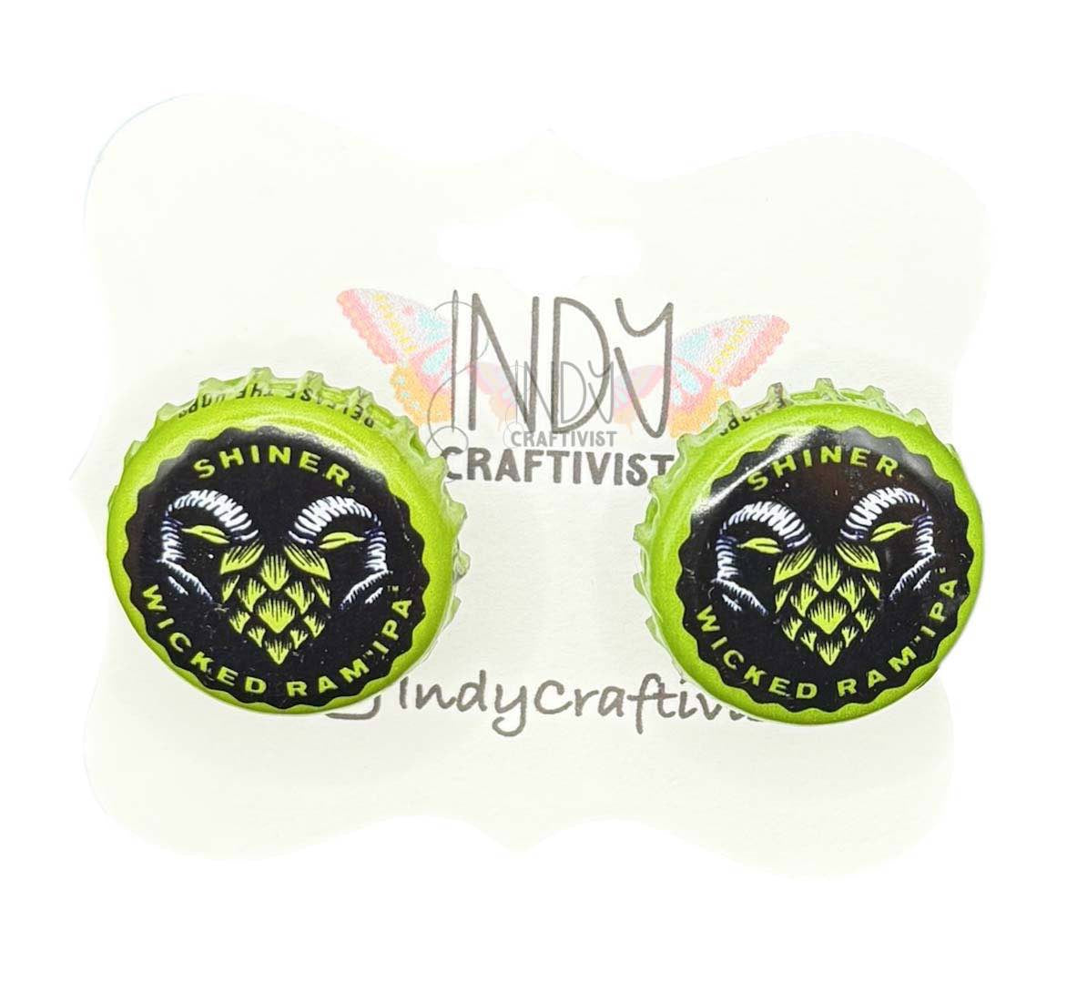 Wicked Ram Bottle Cap Cuff Links