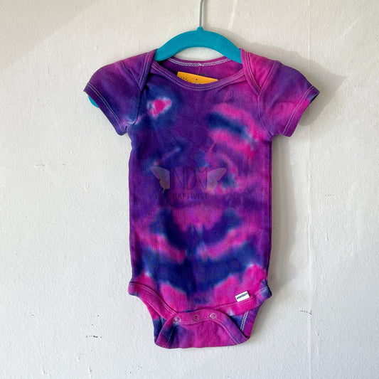 Pink Swirl 12M Tie Dyed Infant Bodysuit