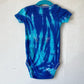 Teal Swirl 12M Tie Dyed Infant Bodysuit