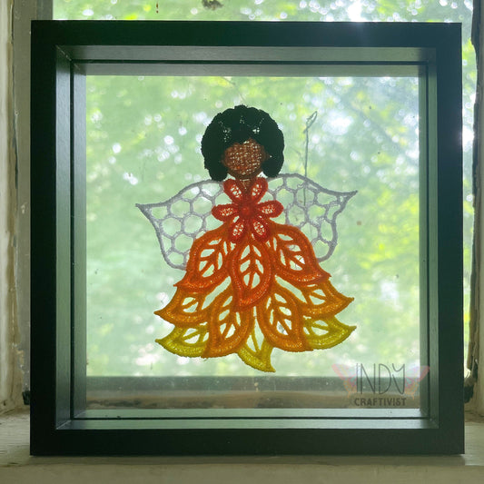 Sophia Embroidered Angel Framed Wall Art