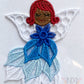 Winter Embroidered Angel Framed Wall Art