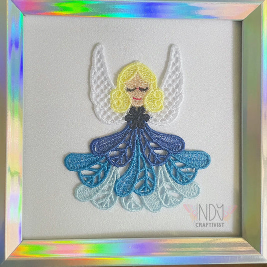 Blair Embroidered Angel Framed Wall Art