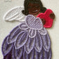 Vivienne Embroidered Angel Framed Wall Art