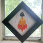 Serenity Embroidered Angel Framed Wall Art