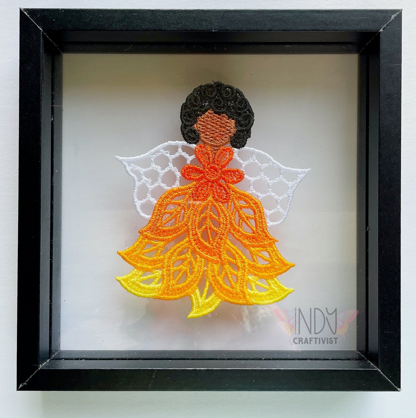 Sophia Embroidered Angel Framed Wall Art