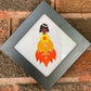 Serenity Embroidered Angel Framed Wall Art