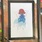 Winter Embroidered Angel Framed Wall Art