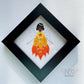 Serenity Embroidered Angel Framed Wall Art