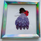 Vivienne Embroidered Angel Framed Wall Art