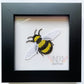 Embroidered Bee Framed Art