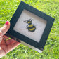 Embroidered Bee Framed Art