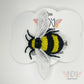 Made-To-Order Freestanding Lace Bee Embroidered Hair Clip
