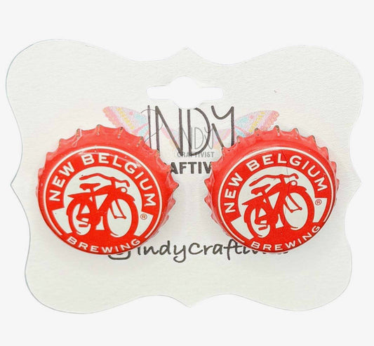 New Belgium Bottle Cap Cuff Links