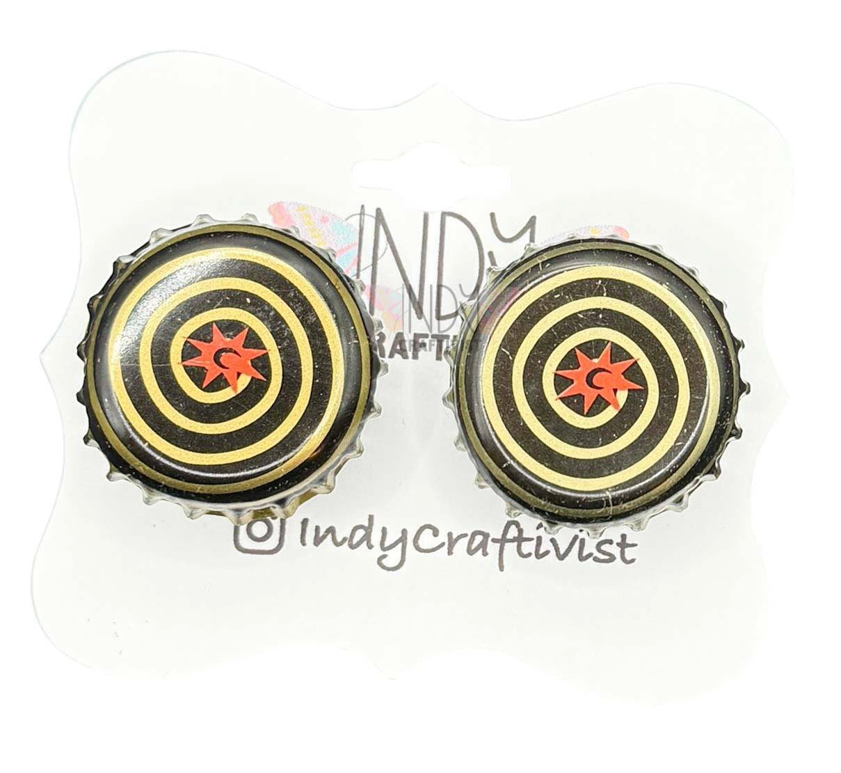 Bomb Bottle Cap Cuff Links