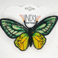 Cape York Birdwing Freestanding Lace Embroidered Butterfly Hair Clip