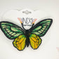 Made-To-Order Cape York Birdwing Freestanding Lace Embroidered Butterfly Hair Clip
