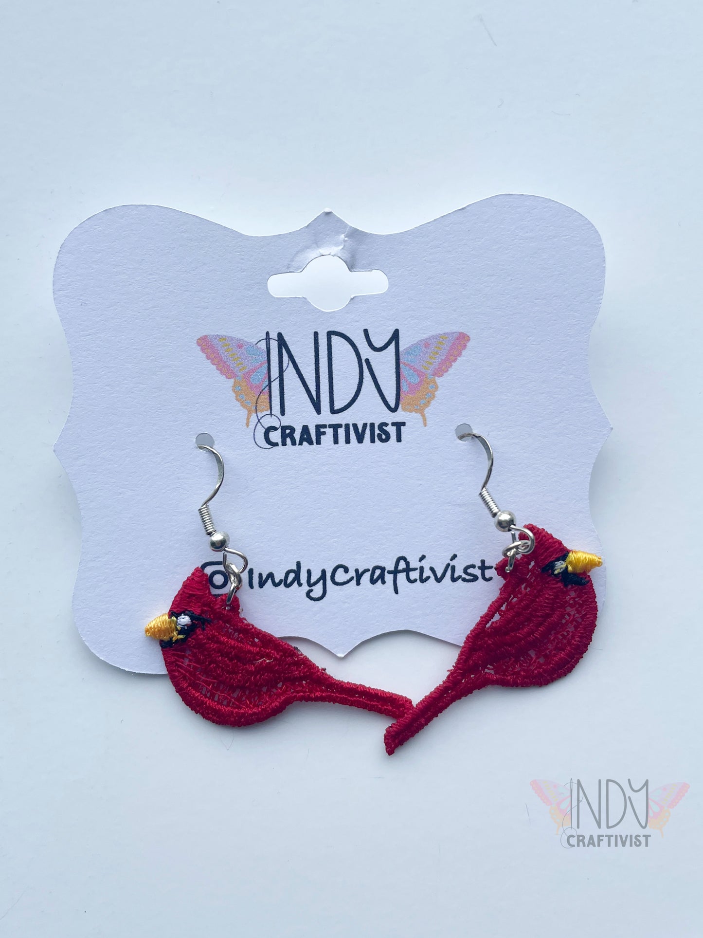Made-to-Order Cardinal Earrings