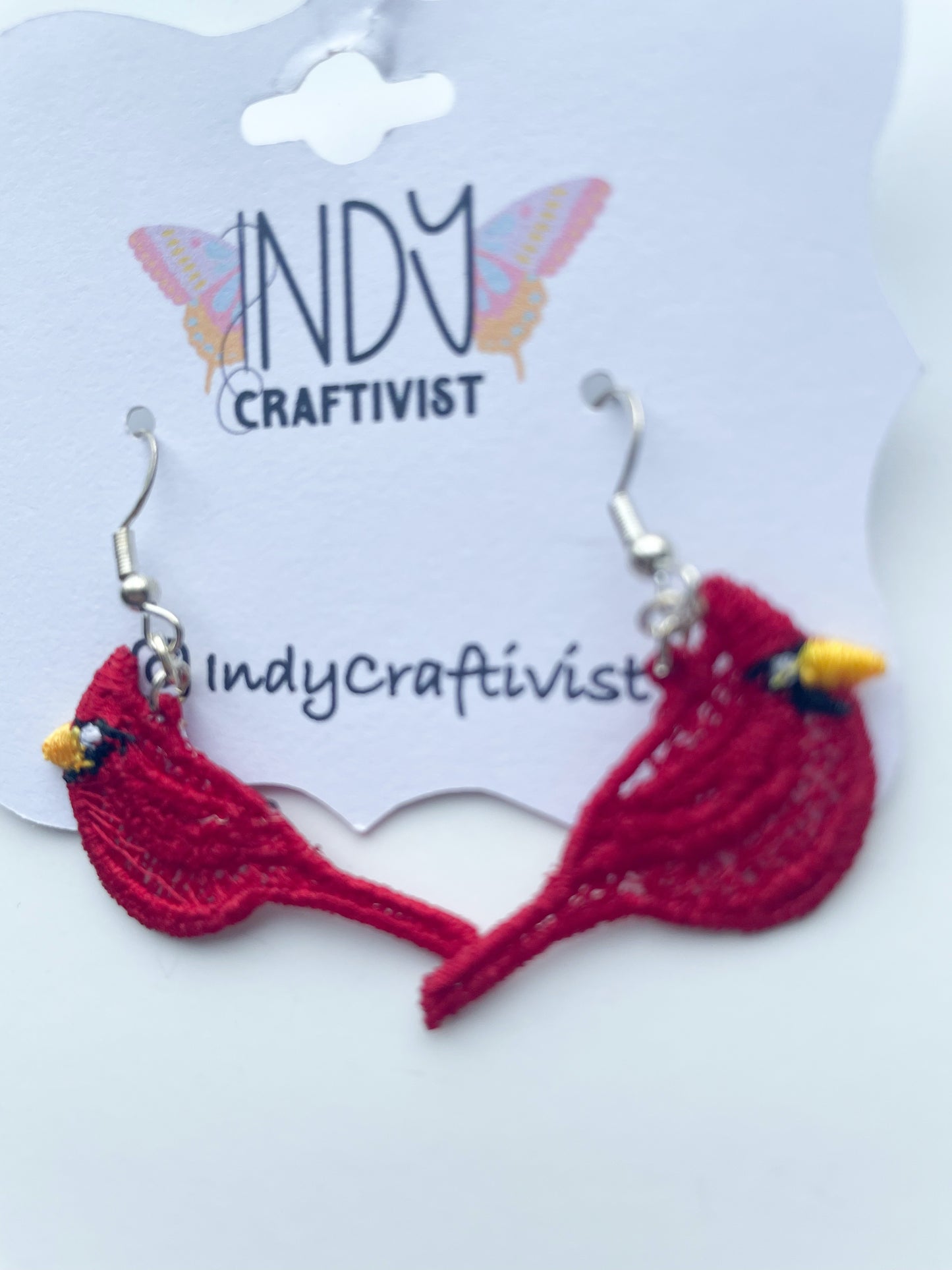Made-to-Order Cardinal Earrings