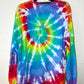 Adult Extra Large Long Sleeve Tie Dye T-shirt