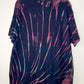 Thank You Extra Large Reverse Dyed Tie Dye T-shirt