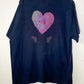 Heart Extra Large Reverse Dyed Tie Dye T-shirt