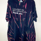 Thank You Extra Large Reverse Dyed Tie Dye T-shirt