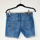RSQ Upcycled Denim Shorts with Metallic silver Trim