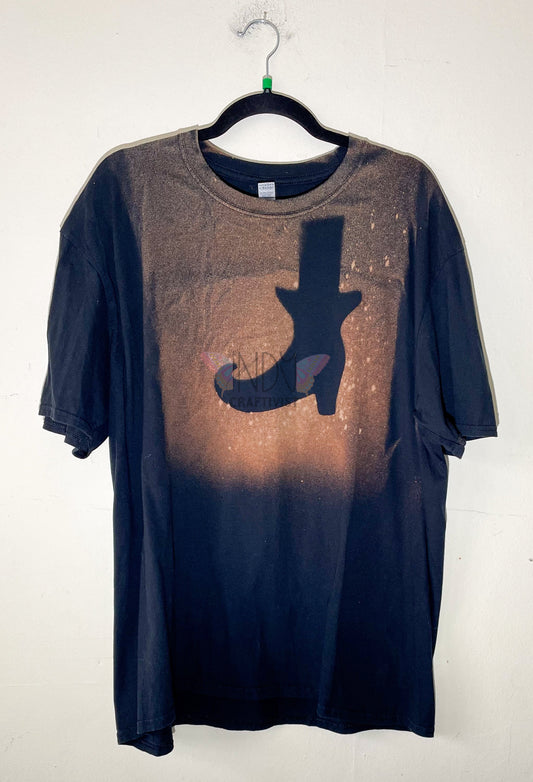 Witch Boot Extra Large Reverse Dyed Tie Dye T-shirt